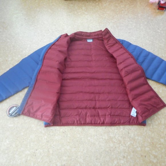NEW Blue men's COLUMBIA XL down coat - Picture 11 of 12